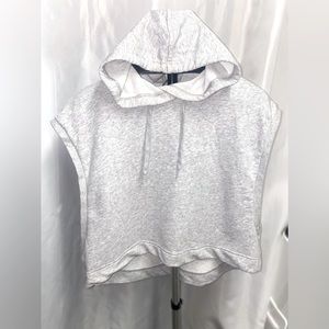 Light grey PUMA comfortable oversized hooded vest